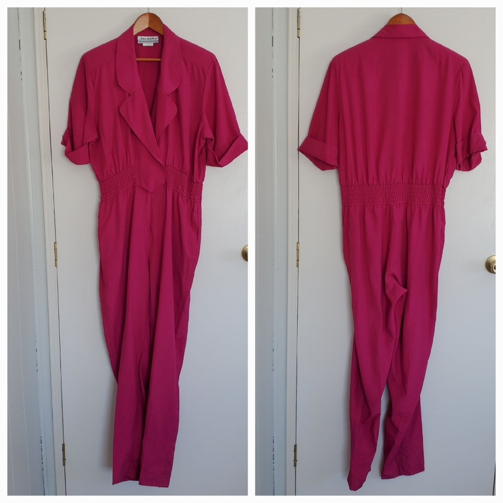 Vintage Joan Walter's Jumpsuit 12 Pink